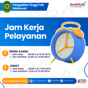 Jam Layanan PTTUN Makassar
