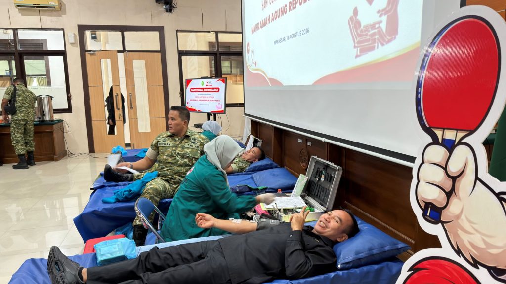 Donor Darah Dalam Rangka Memperingati HUT 81 MA RI