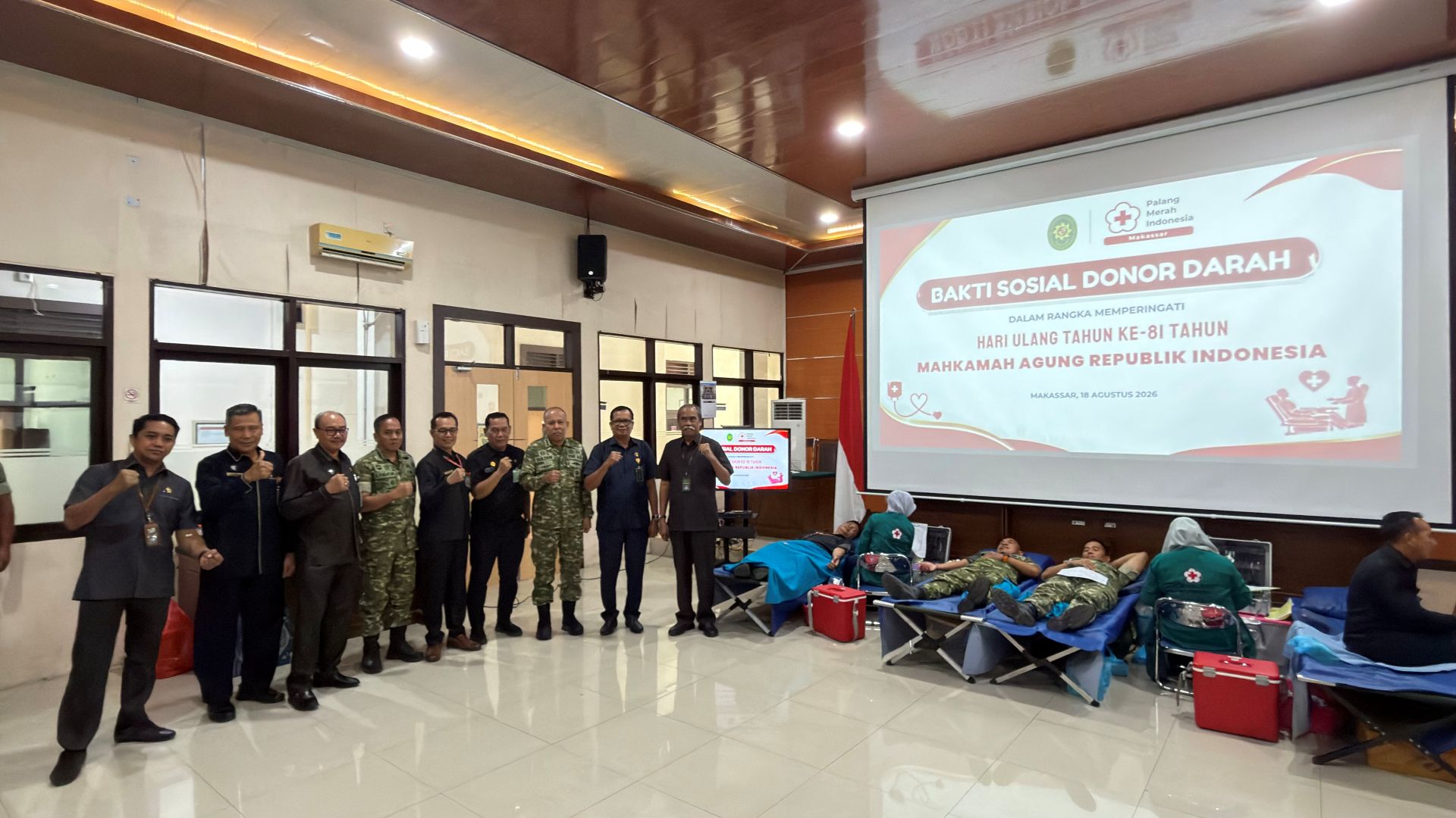 Donor Darah Dalam Rangka Memperingati HUT 81 MA RI